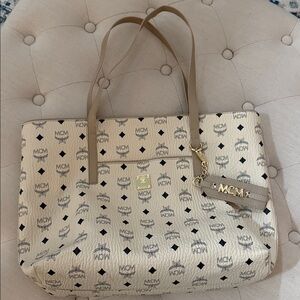 Tote Bag with matching purse charm key chain